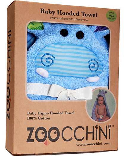 accappatoio baby del marchio zoocchini nella sua confezione regalo