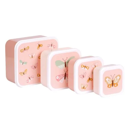 Set Scatole Porta Merenda - Farfalle - immagine 2