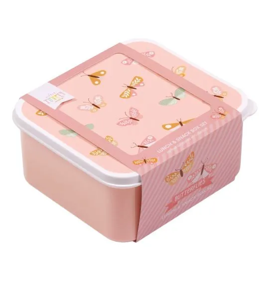 Set Scatole Porta Merenda - Farfalle - immagine 3