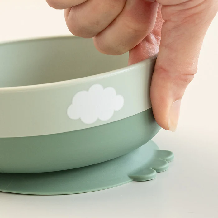 Set pappa Foodie Verde: ciotola, cucchiaino e tazza - immagine 3