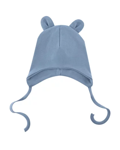 Cappellino per neonati in cotone organico- Blu