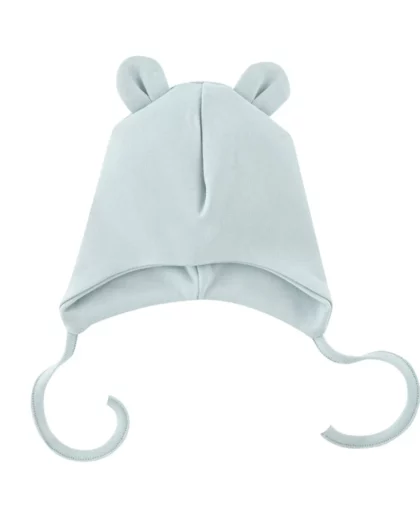 Cappellino per neonati in cotone organico- Azzurro