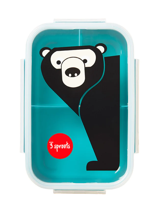 Porta pranzo per bambini 3 Sprouts con disegno di un orso