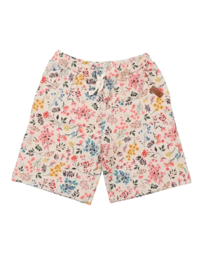 Pantaloncini in cotone organico GOTS - Mini Flowers - Walkiddy