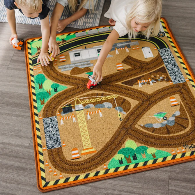 Tappeto da Gioco e Veicoli in Legno - Melissa & Doug - immagine 2