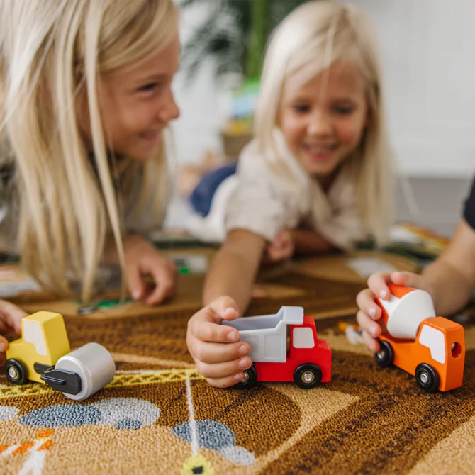 Tappeto da Gioco e Veicoli in Legno - Melissa & Doug - immagine 4