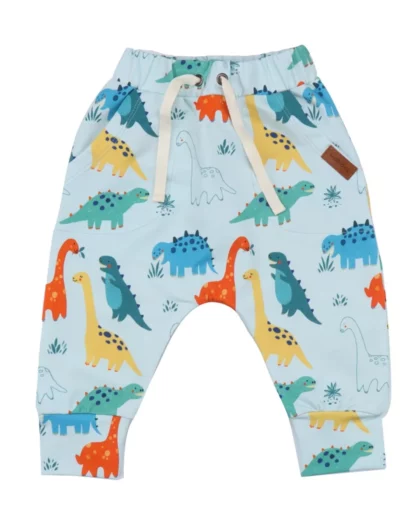 pantaloni per bambini con dinosauri