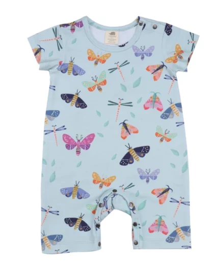 Tutina corta Farfalle ultima taglia 74 cm 6/9 mesi - Walkiddy