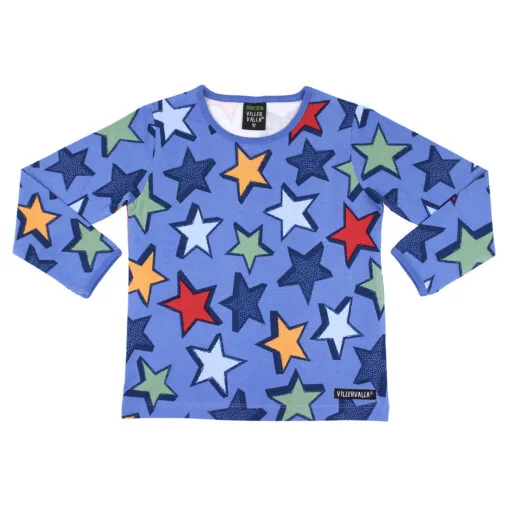 Completo Stelle in cotone organico - Blu - immagine 3