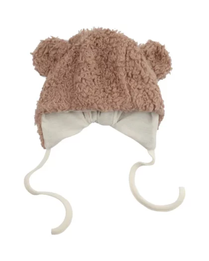 cappellino per bambini in lana effetto teddy