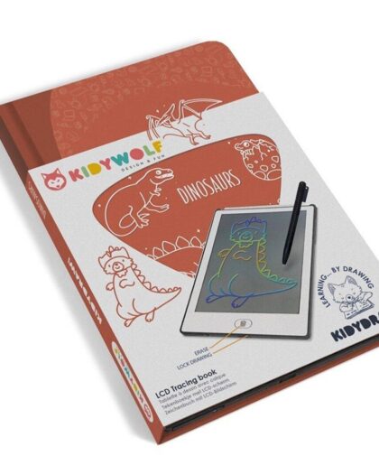 tavola da disegno grafica per bambini a tema dinosauri