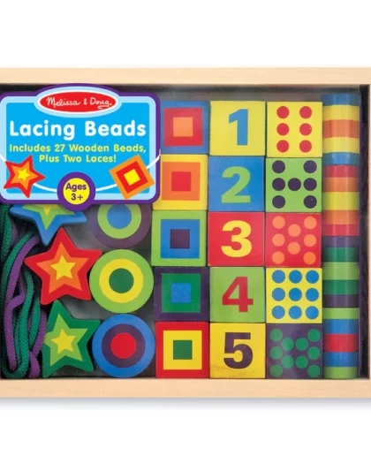 gioco in legno con forme colorate da infilare