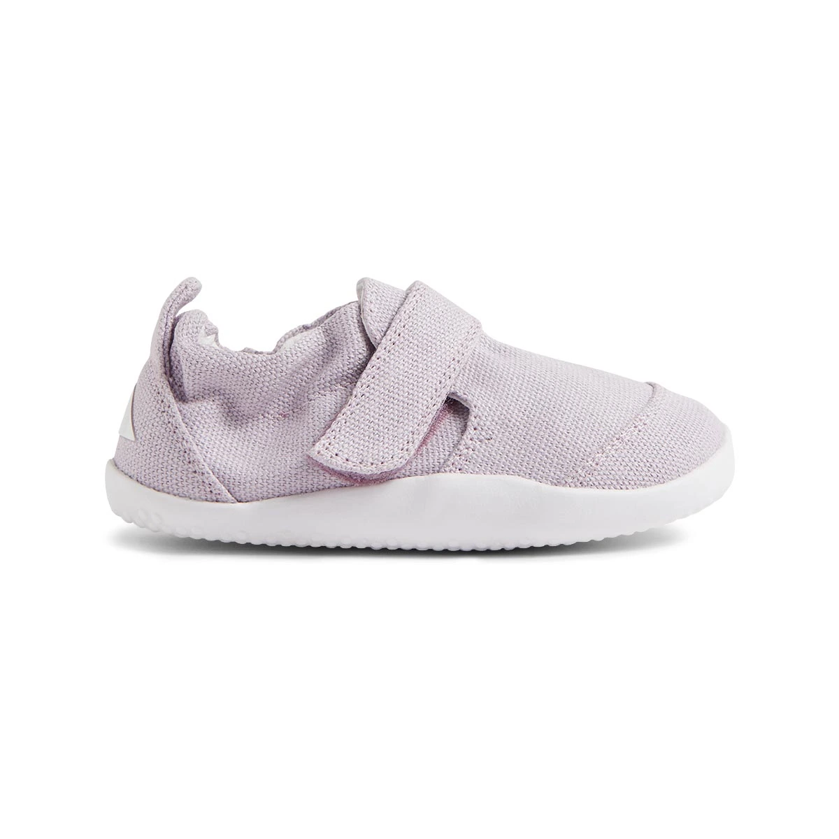 scarpina prima passi per bambini di colori lilla. Bobux xplorer i cotone organico