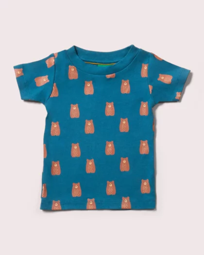 t shirt a manica corta per bambini con disegni di orsetti