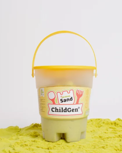 sabbia magica di colore giallo
