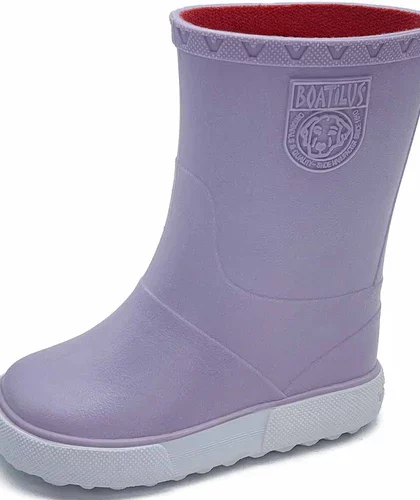 Stivaletti pioggia boatilus nautic di colore lilla