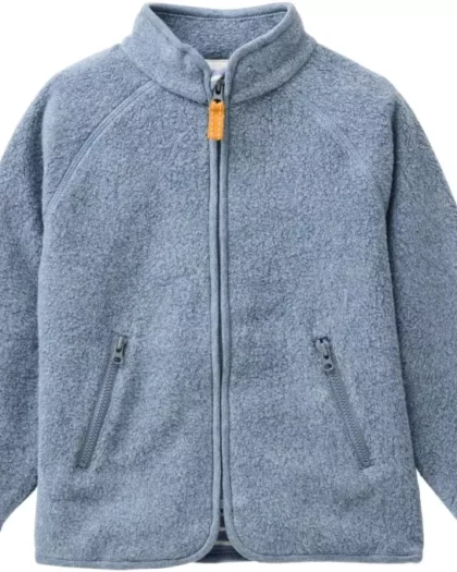 giacca teddy in pile per bambini, con rivestimento in cotone biologico. Marca people wear organic