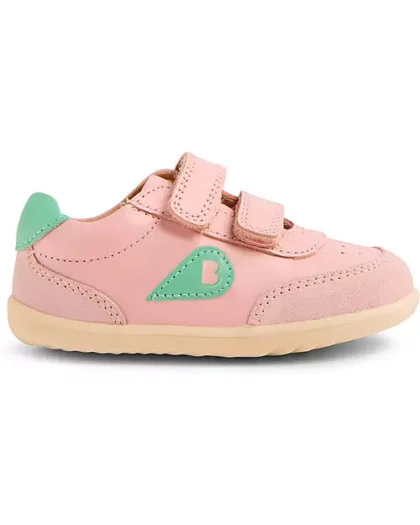 bobux step up champ di colore rosa, scarpe per bambini primi passi