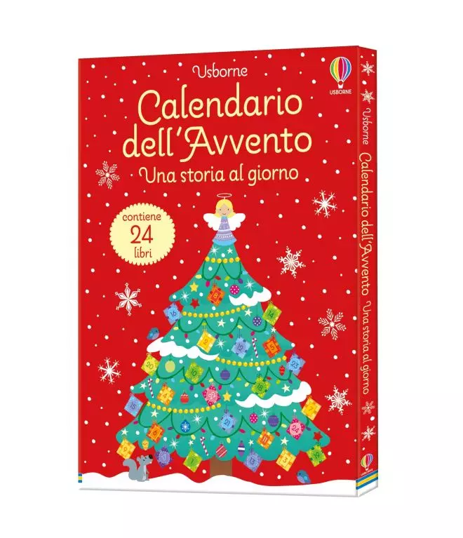 calendario dell'avvento per bambini con 24 libricini da leggere, brand usborne