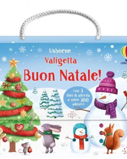 valigetta con 3 libricini a tema natlizio