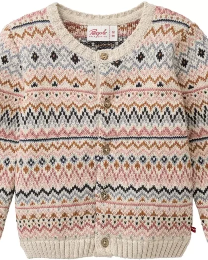 cardigan in maglia di cotone biologico per bambini marca people wear organic