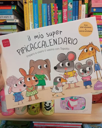 libro con adesivi per aiutare il tuo bimbo ad utikizzare il vasino
