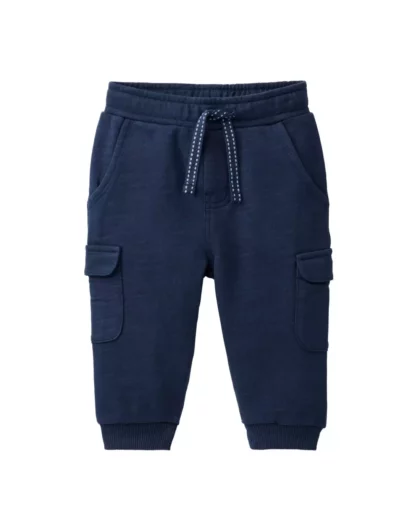 Pantalone blu con tasche in cotone biologico marca people wear organic